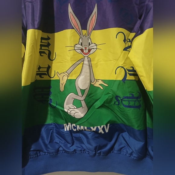 Looney Tunes × Members Only color Block Windbreaker Men's Size: L (NEW) - Picture 11 of 11
